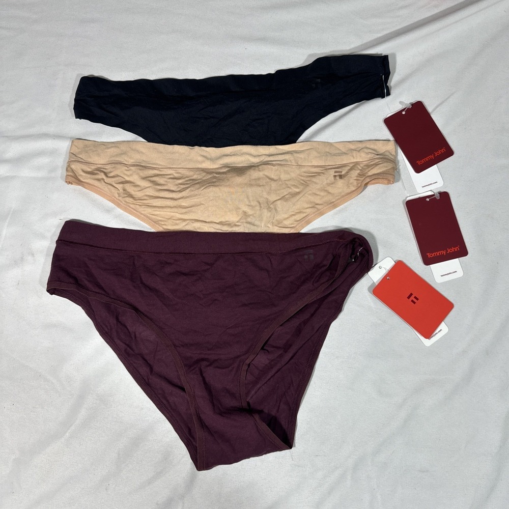 NWT $68 Tommy John [ 3PC XL ] Cool Cotton Cheeky + Air Thong + Second Skin U1814